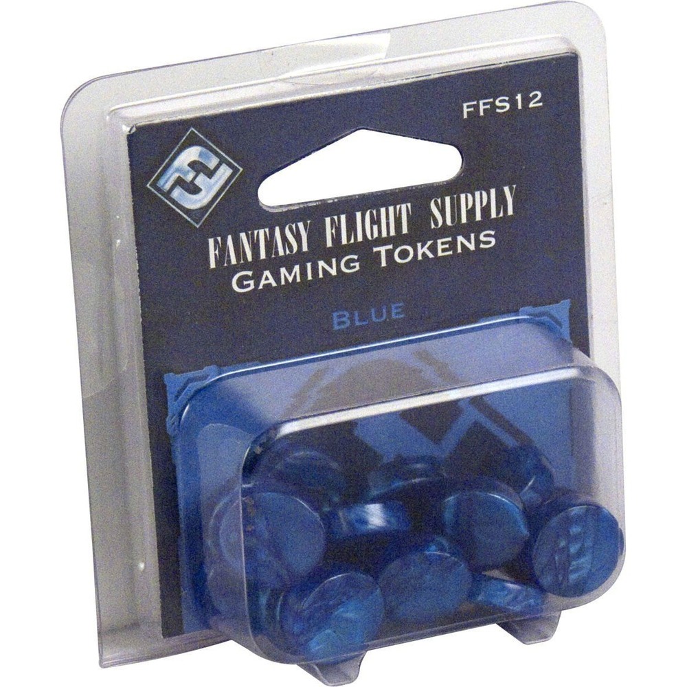 NEW Fantasy Flight Supply Blue Gaming Tokens pack of 20 FFS12 Marbleized Plastic